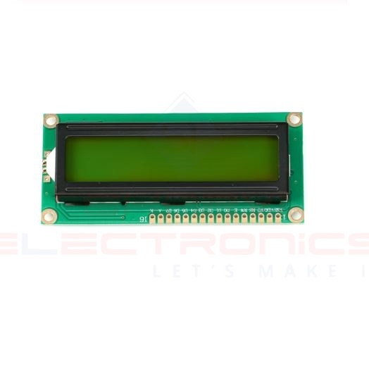 16x2 (1602) Character LCD Display Green Backlight sharvielectronics.com