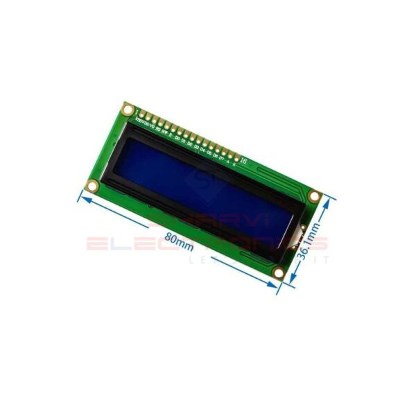 16×2 LCD Display Blue Backlight