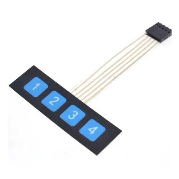 1×4 Key Matrix Membrane Switch Keypad-Sharvielectronics
