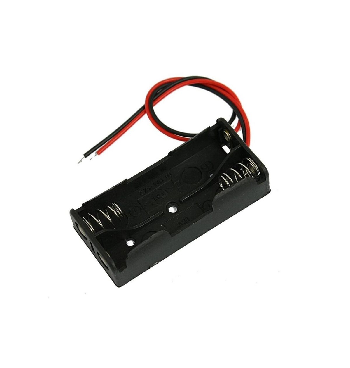 Battery Holder-2xAAA-Black in Color