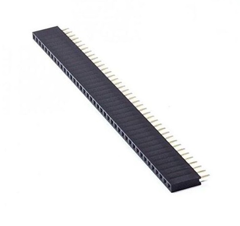 40 Pin Female Berg Strip-Break Away Header-Straight sharvielectronics.com