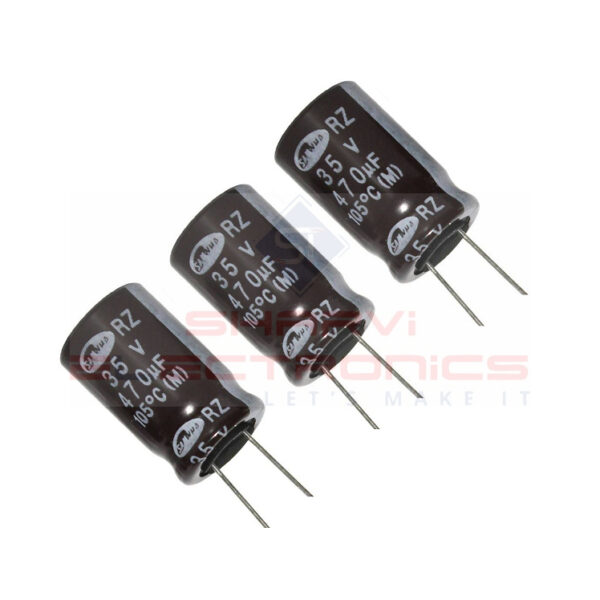 470uF35V Electrolytic Capacitor-Pack Of 3 Sharvielectronics