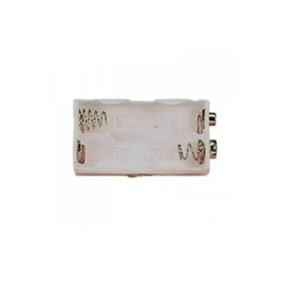 Battery Holder-4xAA-White in Color