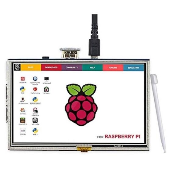 Raspberry Pi 5 inch LCD Touch Screen 800x480 Display with HDMI