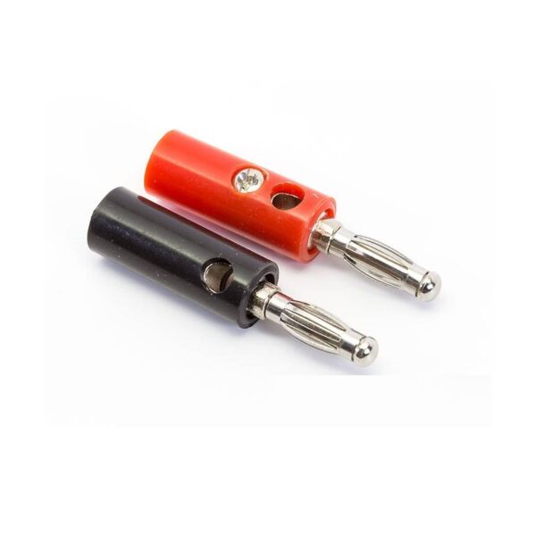 Banana Jack Plug Connector Male Black & Red Pair-4mm sharvielectronics.com