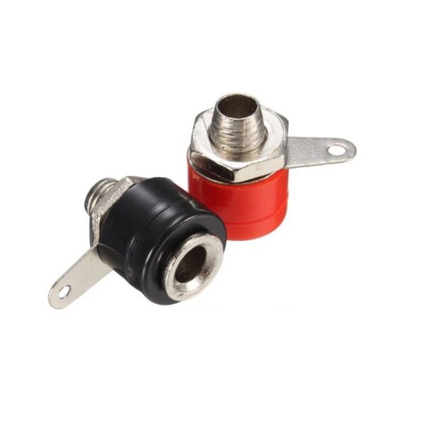 Sharvielectronics: Best Online Electronic Products Bangalore | Banana Jack Plug Connector – Female – Black Red Pair – 4mm | Electronic store in bangalore