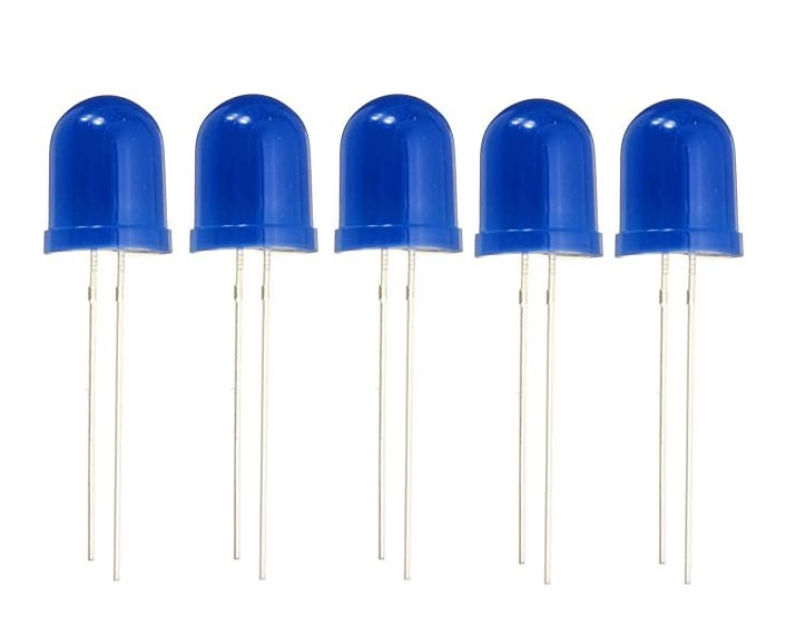 10mm Blue LED - Diffused