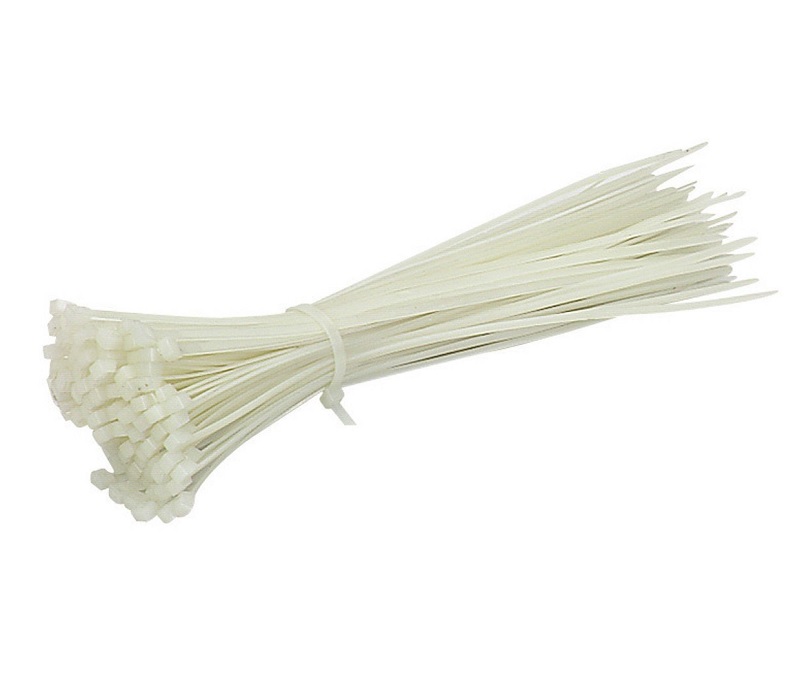 250X4mm Cable Tie - White