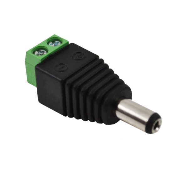 DC Power Jack Male Connector With 2 Pin Screw Terminal