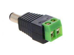 DC Power Jack-Male Connector with 2 pin Screw Terminal