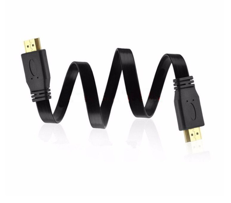 HDMI to HDMI Cable 0.5 Meter Flat Copper Black sharvielectronics.com