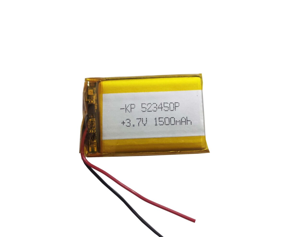 Lipo Rechargeable Battery-3.7V/1500mAH-KP-523450P Model