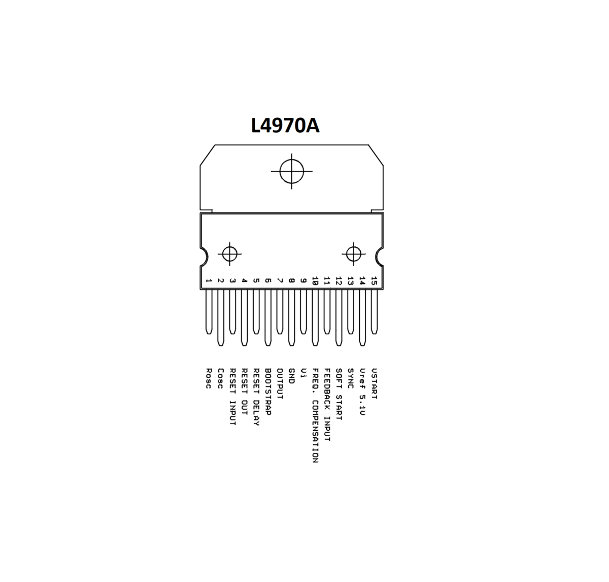 L4970A IC-10A Switching Regulator IC