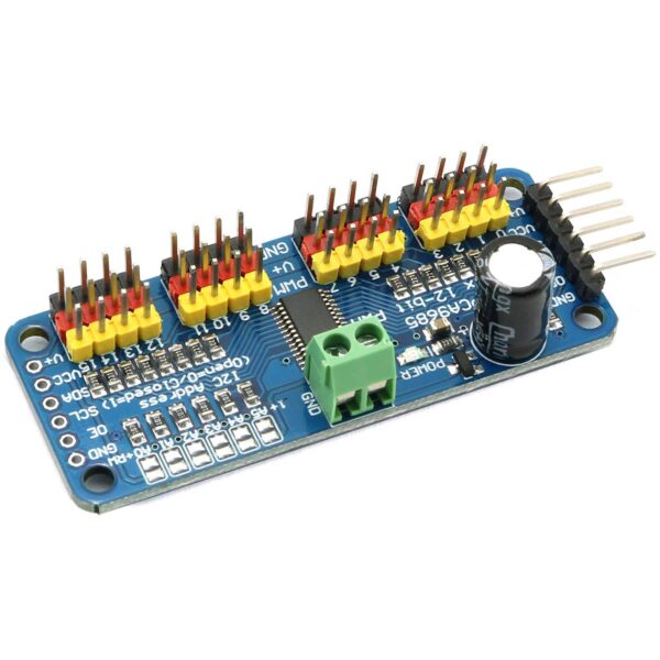 PCA9685-6 Channel-2-Bit-PWM Servo Motor Driver I2C Module For Arduino