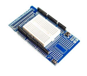 Prototype Shield with Mini Breadboard for Arduino Mega