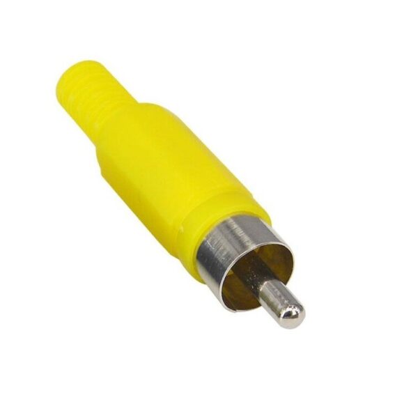 RCA Plug - Male - Yellow Color sharvielectronics.com
