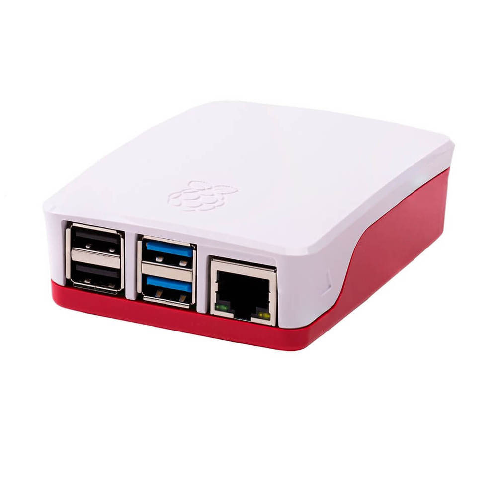 Raspberry Pi 4 Case Red And White sharvielectronics.com