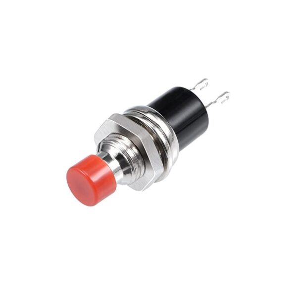 SPST Push Button Red Steel Switch For Reset