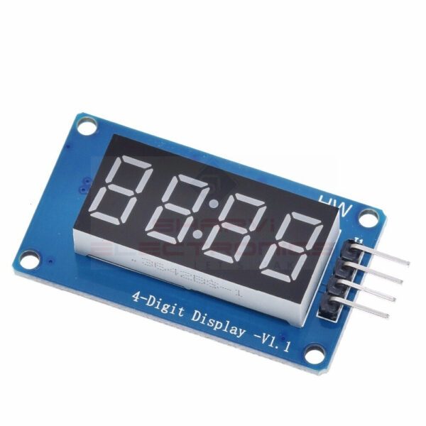 TM1637 4 Bits Digital Tube LED Display Module With Clock Display for Arduino sharvielectronics.com