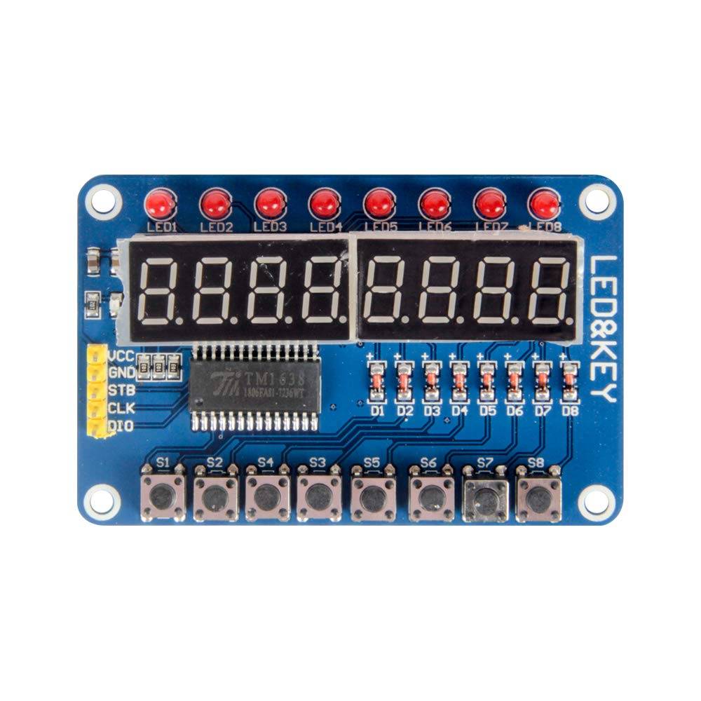 TM1638 8-Bit 8 Button keys for AVR Arduino ARM Display Module