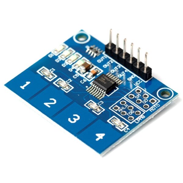 TTP224 Capacitive Touch Sensor Module 4 Channel sharvielectronics.com