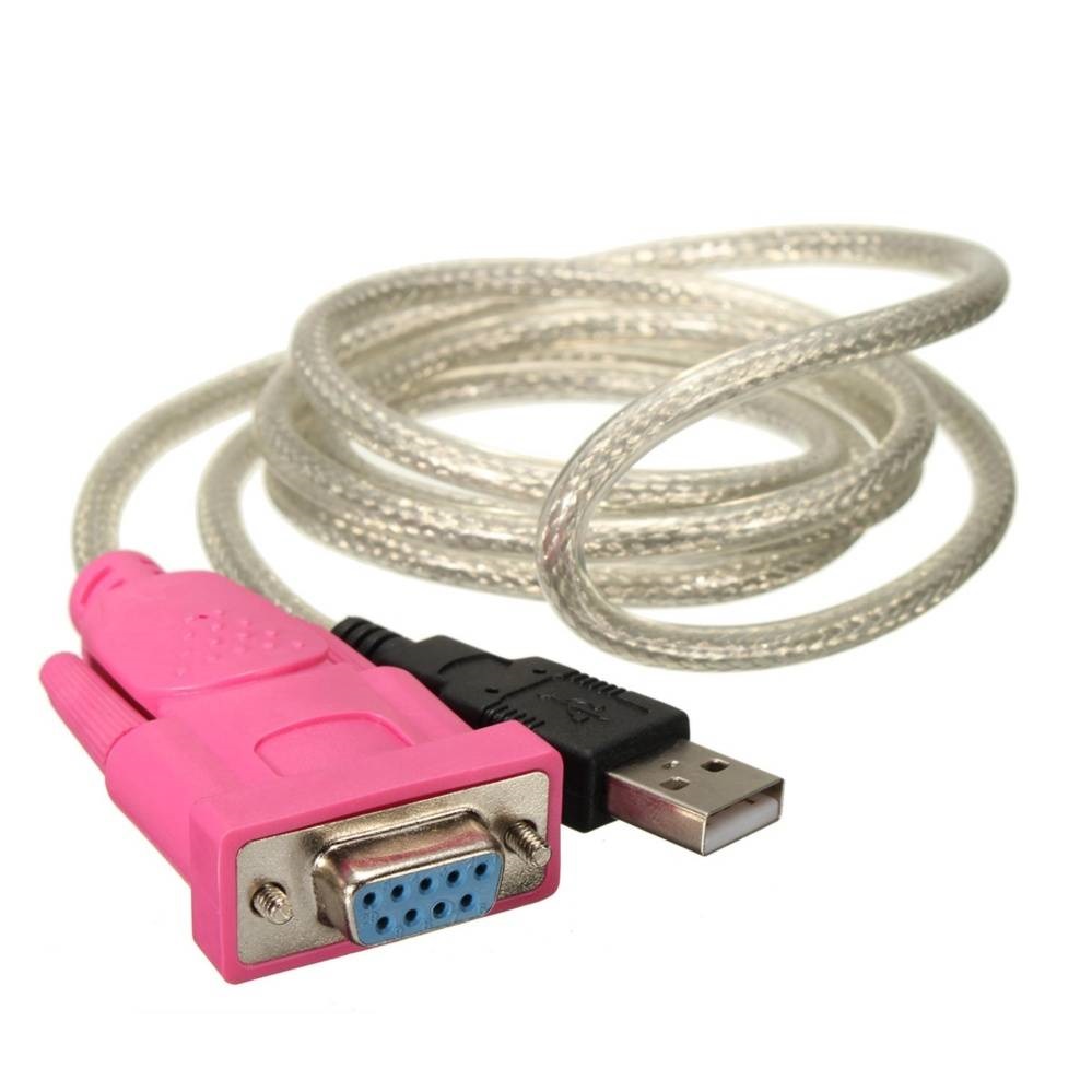 USB Male to RS232 DB9 Serial Female Cable sharvielectronics.com