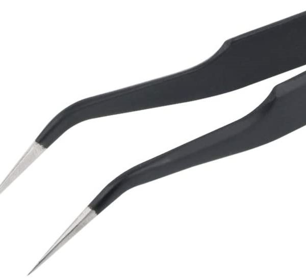 ESD Safe Fine Tip Curved Tweezers - ESD-15 sharvielectronics.com