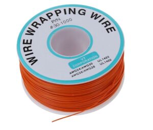 B-30-1000 Insulated PVC Coated 30AWG Wire Wrapping Wire-RED-230 Meters sharvielectronics.com
