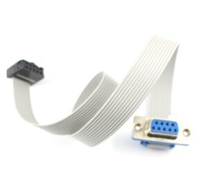 D-SUB DB9 9 Pin Female Connector To IDC Female Connector With 10 Pin Flat Cable - 30CM sharvielectronics.com