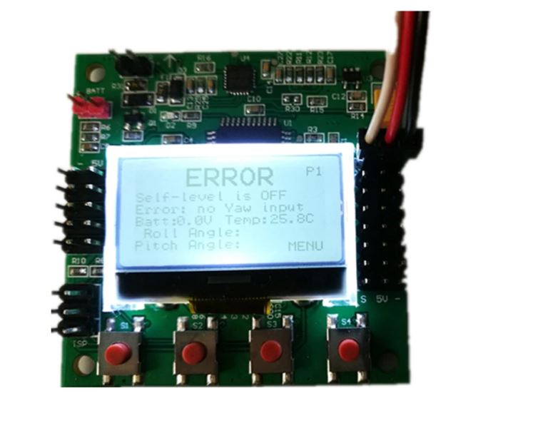 Multi Rotor LCD Flight Control Board With 6050MPU And Atmel 644PA sharvielectronics.com