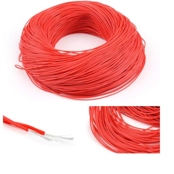 Silicone Wire High Quality 28AWG 10 Meter - Red sharvielectronics.com