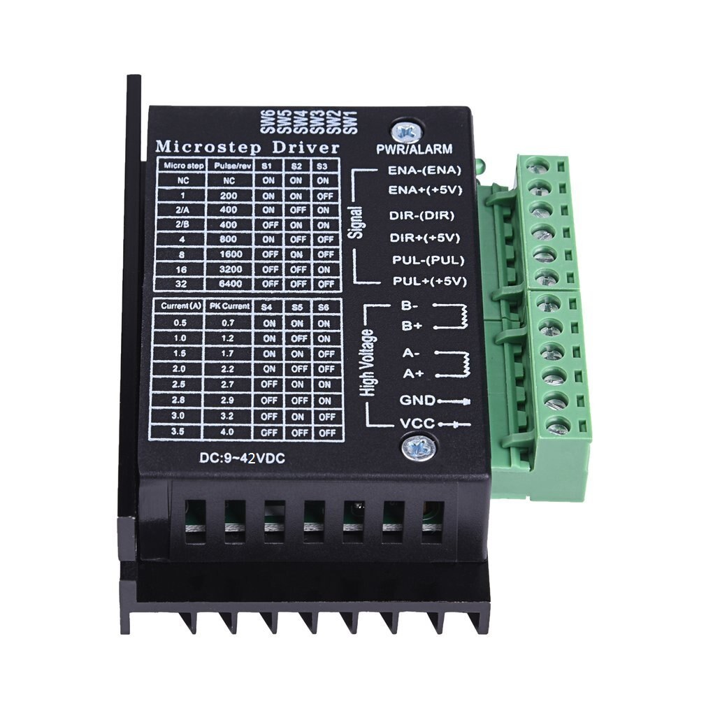 5x TB6600 Stepper Motor Driver Controller 9-42VDC 4A Micro-Step CNC Drive Module 