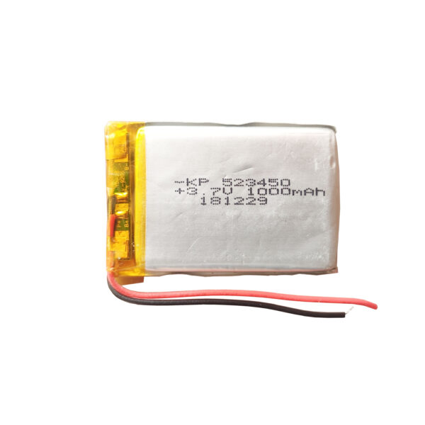 Lipo Rechargeable Battery-3.7V/1000mAH-KP-523450 Model