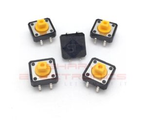 Tactile Push Button Switch-12x12x7.3mm - 5 Pieces Pack sharvielectronics.com