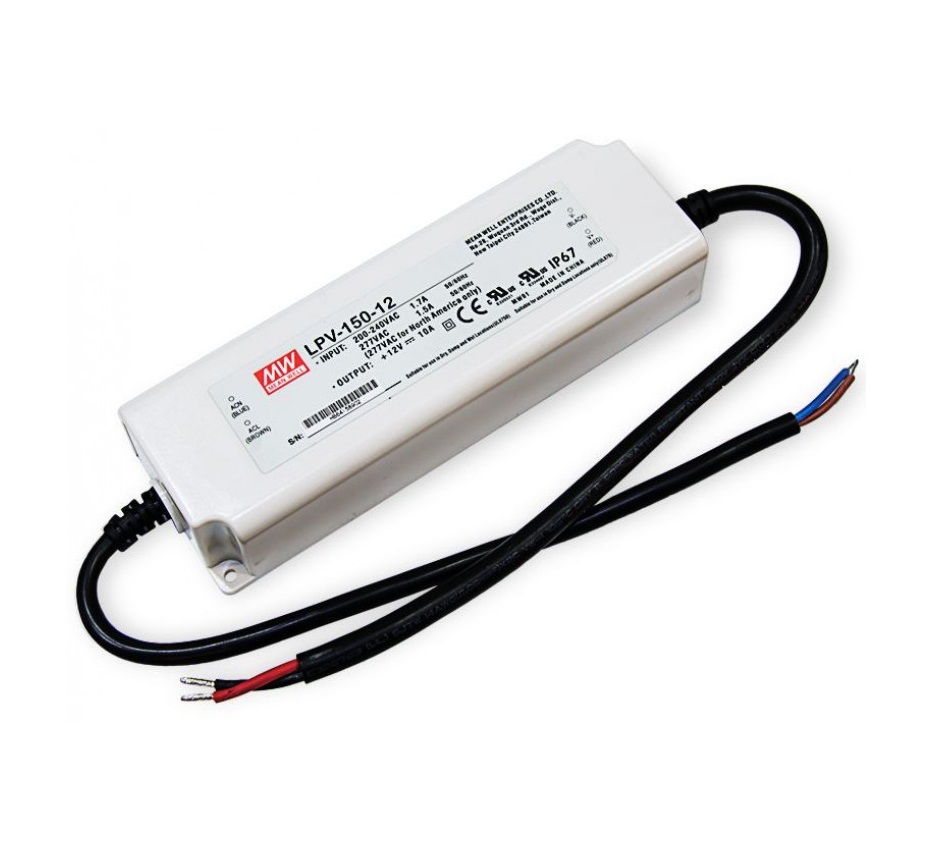 Sharvielectronics: Best Online Electronic Products Bangalore | LPV 150 12 Mean Well SMPS 12V 10A 120W Waterproof LED Power Supply | Electronic store in Karnataka