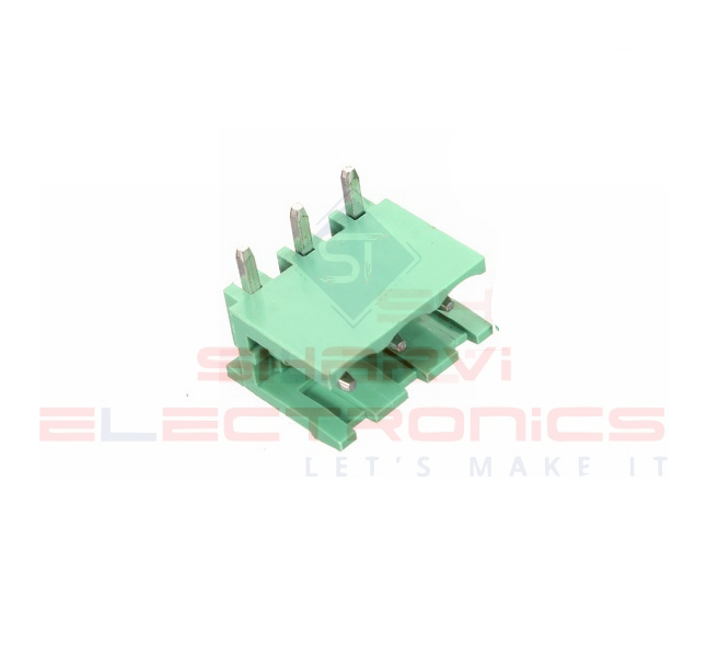 3 Pin Right Angle PCB Mount Male Terminal Block Connector 5.08mm Pitch Sharvielectronics
