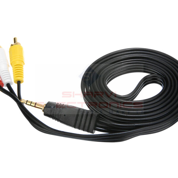 3.5 mm Jack Male To 3 RCA Male Converters Audio Video Cable Stereo Adapter-1.5 Meter sharvielectronics.com