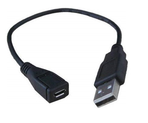 Micro USB Female to USB Male OTG Cable sharvielectronics.com
