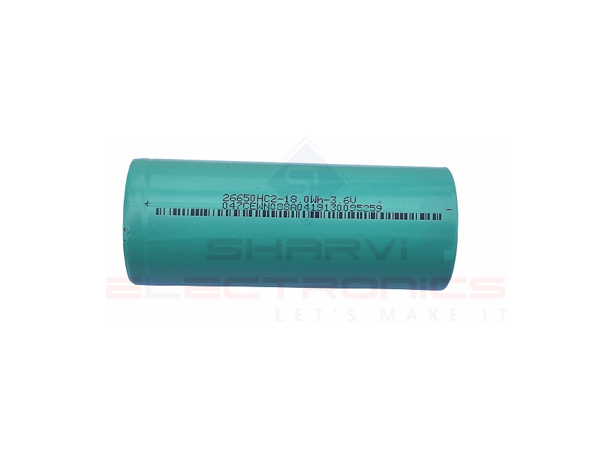 3.6V 5000mAh 26650 Lithium-ion Rechargeable battery__Sharvielectronics