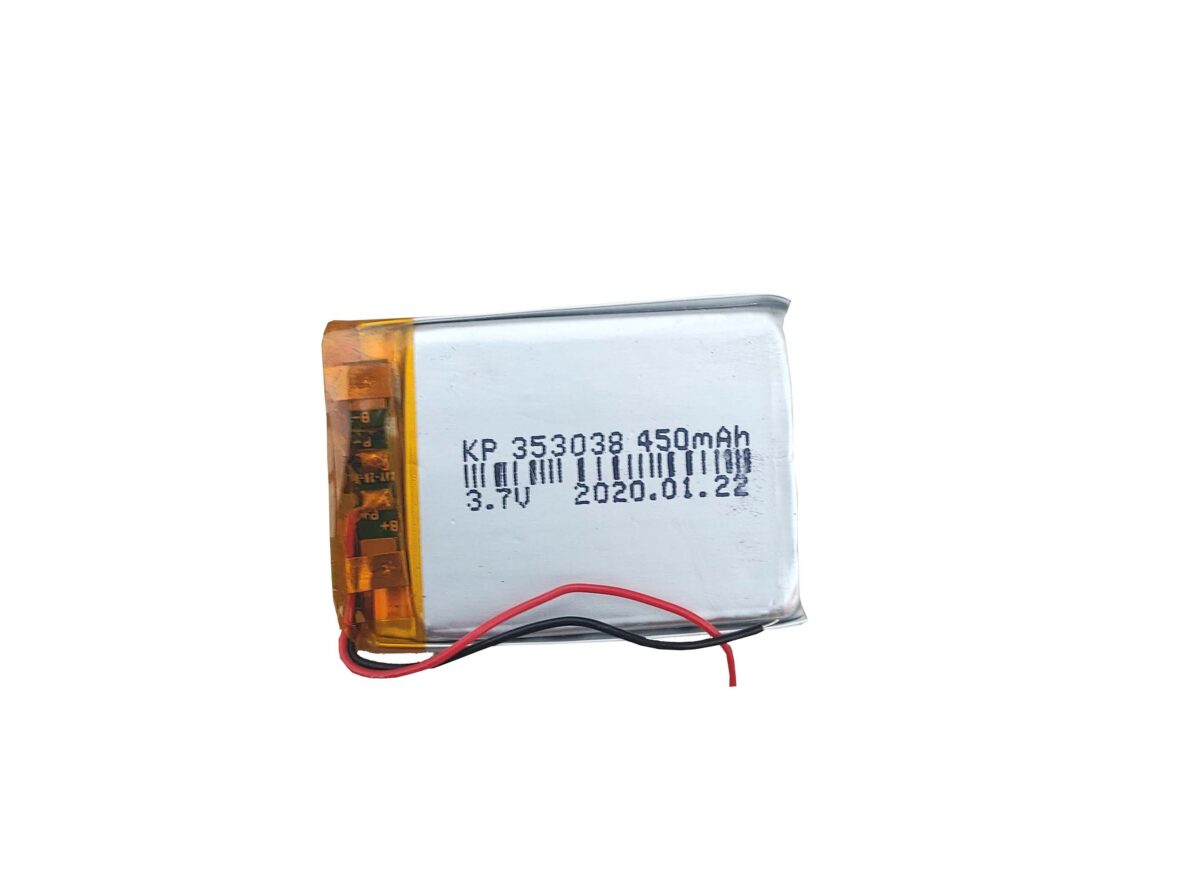 Lipo Rechargeable Battery-3.7V/450mAH Model-KP-353038