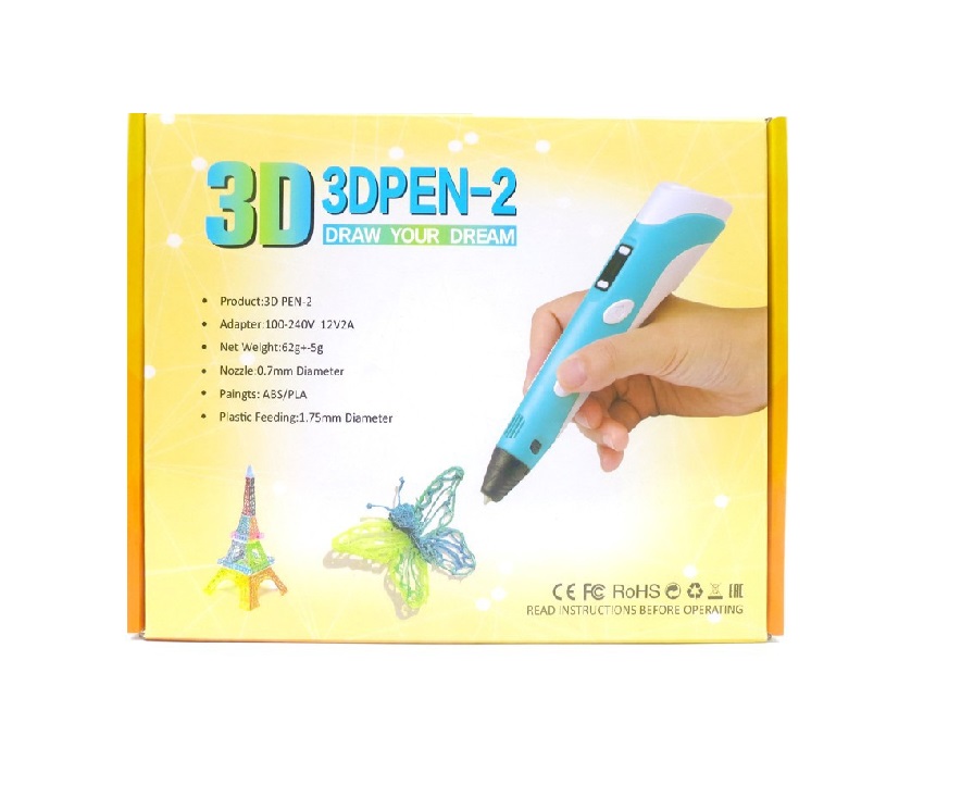 Sharvielectronics: Best Online Electronic Products Bangalore | 3D Pen 2 Professional 3D Printing Drawing Pen with 3 x 1.75mm ABSPLA Filament 1 | Electronic store in Karnataka