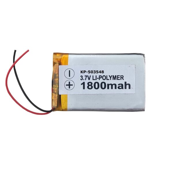 Lipo Rechargeable Battery-3.7V/1800mAH Model-KP-503548