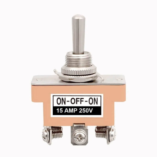 6 Pin 15A/250VAC DPDT ON-OFF-ON Toggle Switch