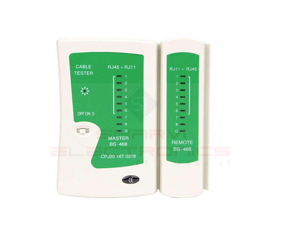BS-468 RJ45 And RJ11 Network Cable Tester
