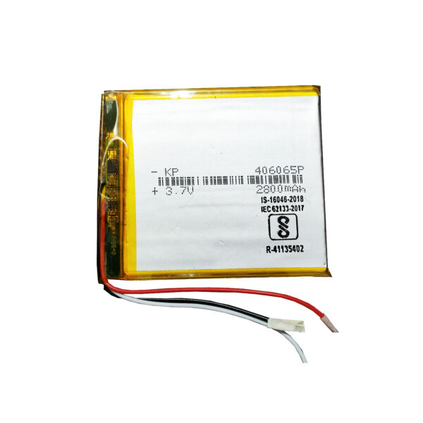 Lipo Rechargeable Battery-3.7V/2800mAH ModeL -KP-406065