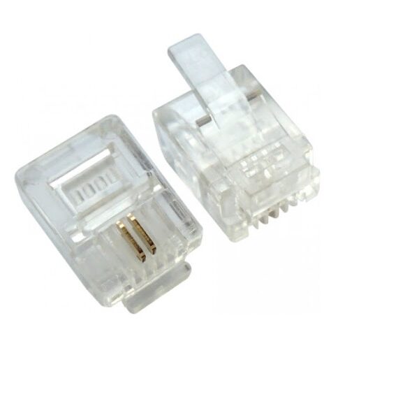 RJ11/14 Connector Male 6P2C Pack of 5