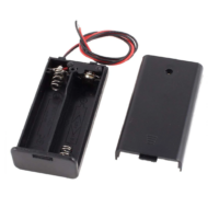 2xAA 1.5V Battery Holder With Cover and ON/OFF Switch