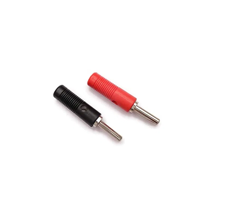 Banana Jack Plug Connector Male Red and Black Pair-4mm_Sharvielectronics