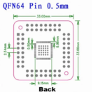 QFN 56 64 SMD TURN TO DIP PCB Adapterberak_Sharvielectronics