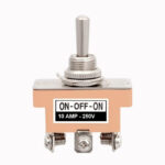6 Pin 10A250VAC DPDT ON-OFF-ON Toggle Switch